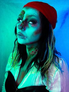 Haunted pirate | sfx • Halloween make-up Undead Pirate Makeup, Scary Pirate Makeup, Post Apocalyptic Makeup, Cosplay Inspo