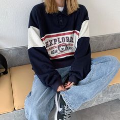 vintage sweatshirt 90s aesthetic, 90s outfits, blue oversize sweatshirt, retro sweatshirts, vintage hoodies, vintage sweatshirt aesthetic, retro outfits, 90s clothing style boogzel apparel Cheap 90s Style Sweatshirt For Sports Season, Cheap 90s Style Sports Sweatshirt, 90s Style Crew Neck Sweatshirt, Cheap 90s Style Crew Neck Sweatshirt, Cheap 90s Style Sweatshirt, Affordable 90s Style Crew Neck Sweatshirt, Cheap 90s Style Long Sleeve Hoodie, Cheap 90s Graphic Print Hoodie, Cheap 90s Style Streetwear Hoodie