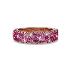 Mosaic Pink Sapphire & Diamond Ring (3.9mm)