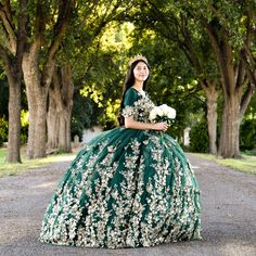 Selling Quince Dress Emerald Green Color With Gold Butterflies For $400. Bought For $1,400 In Juarez, Mx. Selling Dress With Crinolina And Crown(From Last Picture). Dress Size Is Small Or 2-4 But Has Back Lace Which Can Be Adjusted To Fit Xs Or M. Dress Is Strapless With A Draped Sleeve But We Used An Undershirt For A Modest Look, We Can Give You Undershirt As Well If You Want It. Used Dress 3 Times Different Days For Pictures And Quince Day. Would Need To Be Dry Cleaned. Emerald Green Quinceanera Dresses, Picture Dress, Quinceanera Photoshoot, Dress Emerald Green, Quinceñera Dresses, Quince Dress, Emerald Green Color, Drape Sleeves, Photoshoot Poses