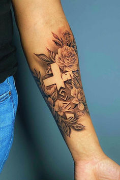 Cross Tattoos For Women
#FeminineInk #GracefulCross #ElegantTattoos #FaithfulFemme #HandTattoo
#CrossArtistry #ChicInkDesigns
#DivineTattoo #WomanlySymbols
#InkInspiration #TrendyCrossArt
#GirlyFaith #StylishDevotion #ReligiousTattoo Girly Half Sleeve Tattoos For Women, Quarter Sleeve Tattoos For Women Christian, Womens Christian Sleeve Tattoo, Bible Verse Sleeve Tattoo Women, Jesus Sleeve Tattoos For Women, Tattoo For Daughters Ideas, Religious Sleeve Tattoos Women, Unique Arm Sleeve Tattoos For Women, Christian Feminine Tattoos