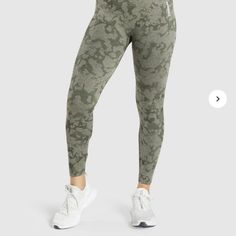 Make Bundle For 3/$30 Never Worn Green Camo Reasonable Offers Accepted Gymshark Camo, Gymshark Flex Leggings, Printed Yoga Pants, Flex Leggings, Textured Leggings, Gym Shark, Gymshark Leggings, Gymshark Women, Camo Leggings