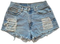 Levi's Ripped Denim Shorts, Levi's Distressed Denim Shorts, Levi's Distressed High Waist Shorts, Levi's High Rise Ripped Jean Shorts, Levi's Distressed Cutoff Jean Shorts, Levi's Medium Wash Ripped Shorts, Levi's Distressed Jean Shorts For Spring, Levi's Ripped Jean Shorts For Summer, Levi's Ripped Jean Shorts For Spring