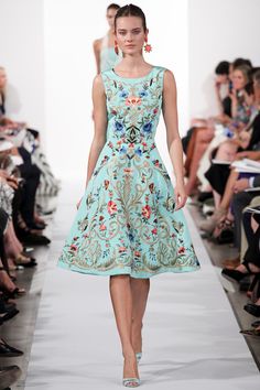 Nice Outfits, 2014 Fashion, A Dress, Blue Dress, New York Fashion Week, Look Fashion, Pretty Dresses, Beautiful Outfits, Runway Fashion