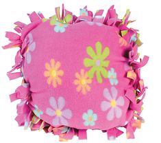 DIY Flower Pillow Kit Diy Flower Pillow, Diy Projects For Couples, Tie Pillows, Fleece Pillow, Felt Pillow, Pillow Crafts, Sewing Fleece, Birthday Party Activities, Kids Fleece