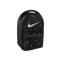 Nike- Nike School Bag, Casual Black Lunch Bag For Travel, Casual Lunch Bag With Zipper For Back To School, Functional Backpack Lunch Bag For School, Black Backpack Lunch Bag For Everyday Use, Travel Lunch Backpack In Black, Functional Black Lunch Box For Outdoor Activities, Black Backpack Lunch Bag For School, Functional School Backpack Lunch Bag