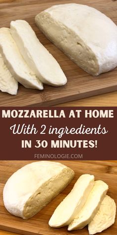 Mozzarella at home with 2 ingredients in 30 minutes! Homemade cheese made from milk. Easy Cheese Making Recipes, Making Cheese At Home Simple, 2 Ingredient Mozzarella Cheese, How To Make Fresh Mozzarella At Home, Making Mozzarella Cheese At Home, How To Make Mozzarella, How To Make Mozzarella Cheese, Home Made Mozzarella Cheese