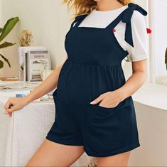 Casual Maternity Outfits, Maternity Clothes Summer, Post Pregnancy Fashion, Preggo Fashion, Overalls Fashion, Mommy Outfits, Cami Romper