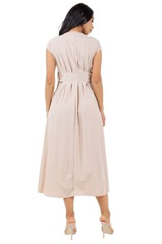 Details-Fashion long maxi dresses, round neckline, sleeveless back invisible zipper, side pocket Model size small 5'8" 34D"-25"-40" S: Bust 35 in, Waist 28 in, Length 51 inM: Bust 36 in, Waist 29 in, Length 52 inL: Bust 39 in, Waist 31 In, Length 52 inXL: Bust 41 in, Waist 33 in, Length 52 in2XL: Bust 43 in, Waist 35 in, Length 53 in 3XL: Bust 46 in, Waist 36 in, Length 53 in Made In: CHINAFabric Contents: POLYESTER Beige Maxi Dress With Side Slits, Sleeveless Beige Maxi Dress With Side Slits, Spring Maxi Dress With Back Zipper, Summer Maxi Dress With Back Zipper, Spring Sleeveless Midi Dress With Back Zipper, Stretch Maxi Dress With Back Zipper For Summer, Spring Sleeveless Maxi Dress With Side Slits, Spring Midi Sleeveless Dress With Side Slits, Spring Sleeveless Midi Dress With Side Slits