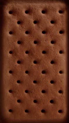 an ice cream sandwich with holes in it