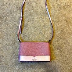 Kate Spade Sparkle Cross Body Bag. Approx 9” Wide, 6” Tall And 2” Deep. Zips On Top For Easy Access. Beautiful Pink! Like New Condition. Kate Spade Sparkle, Kate Spade Handbag, Pink Sparkle, Kate Spade Handbags, Branded Handbags, Kate Spade Bags, Kate Spade Bag, Cross Body Bag, Body Bag