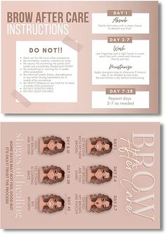 Microblading Healing Stages, Microblading Aftercare, Process Chart, Brow Care, Tattoo Cream