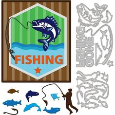 the fishing logo and some cut outs