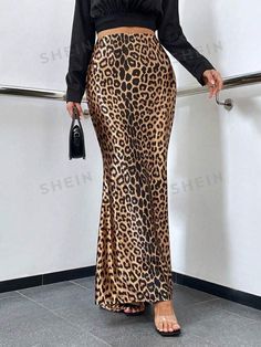 Free Returns ✓ Free Shipping✓. SHEIN SHEIN Allurite Leopard Print Mermaid Hem Skirt- Women Skirts at SHEIN. Non-stretch Pencil Skirt For Party, Chic Mermaid Hem Skirt For Party, Spring Party Skirt With Mermaid Hem, Party Skirt With Lined Mermaid Hem, Fishtail Party Skirt, Stretch Mermaid Hem Skirt For Night Out, Summer Party Bottoms With Mermaid Hem, Fitted Fishtail Skirt For Night Out, Summer Party Mermaid Hem Bottoms