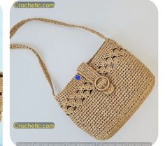 the purse is made out of woven material