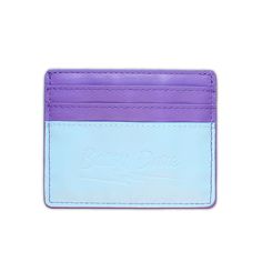 Our slim card wallet fits neatly in any of our bags to hold your cards and enough cash for a cover charge or a drag show. This combination of bright purple, jade, and mint make the perfect cool-toned trio. Smooth vegan leather with contrasting lightning bolt appliqué Holds six cards 3.25" tall by 4" wide (8 cm x 10 cm) Drag Show, Purple Jade, Gumball Machine, Bright Purple, Lightning Bolt, Chain Strap, Card Wallet, Belt Bag, Vegan Leather