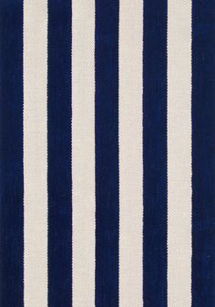 blue and white striped fabric with vertical stripes