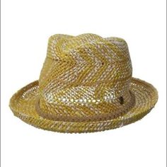 With Braided Leather! Casual Yellow Straw Hat, Bohemian Brown Straw Hat For Day Out, Casual Woven Brown Sun Hat, Casual Brown Woven Sun Hat, Casual Brown Hats For Warm Weather, Casual Brown Hat For Warm Weather, Yellow Casual Beach Season Hat, Casual Yellow Straw Hat With Short Brim, Casual Brown Straw Hat For Beach Season