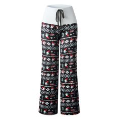 Buy More! Save More!





New Autumn Women Christmas Style Long Pants Vintage Print Casual Wide Leg Pants Streetwear Female Patchwork Loose Pant Stretch Black Bottoms For Christmas, Casual Holiday Pants For Christmas, Casual Christmas Holiday Pants, Casual Long Pants For Holiday, Casual Pants For Winter Holiday, Casual Christmas Holiday Bottoms, Black Bottoms For Christmas Loungewear, Black Loungewear Bottoms For Christmas, Casual Black Pants For Christmas