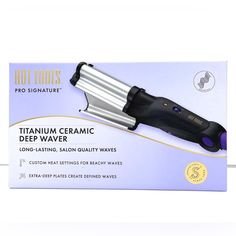 Brand New In Box Ships Immediately Such Good Quality And So Cute Perfect Tool For Getting Light Beach Waves “Titanium Ceramic Deep Waver” *Lowball Offers Are Ignored And Blocked! *Buy With Confidence! 5 Seller *Item Ships Fast! *Thank You For Supporting My Small Business Light Beach Waves, Deep Waver, Revlon Hair Dryer, Light Beach, Hair Waver, Travel Hairstyles, Hot Rollers, Hair Iron, Deep Plate