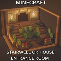 an image of a minecraft house with the words starwell or house entrance room