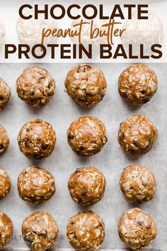 a baking sheet filled with chocolate chip cookie doughnuts