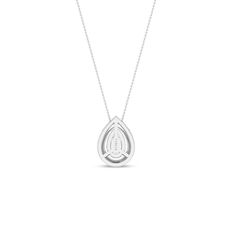 This Dewdrop Halo Necklace features a dewdrop-shaped diamond surrounded by a halo of tiny diamonds. The dewdrop-like setting creates a breathtaking visual experience, making this diamond pendant necklace perfect for any occasion, whether it’s a night out or a day at the office. It’s versatile enough to be worn with any outfit, from casual to formal. Timeless Diamond Necklace With Teardrop Pendant, Timeless Teardrop Pendant Diamond Necklace, Minimalist White Gold Teardrop Pendant Diamond Necklace, Minimalist White Gold Teardrop Diamond Necklace, Timeless Teardrop Diamond Necklace, Timeless Diamond Teardrop Pendant Necklace, Diamond Teardrop Pendant Necklace With Vvs Clarity, Teardrop White Gold Diamond Necklace With Brilliant Cut, White Gold Diamond Necklace With Vvs Clarity Teardrop Pendant