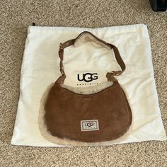 100% Authentic Like New Condition (Only Carried A Handful Of Times) No Imperfections Or Stains Ugg Purse, Ugg Purses, Ugg Bag, Chestnut Uggs, Brown Bags, Ugg Australia, Womens Uggs, Brown Leather, Im Not Perfect