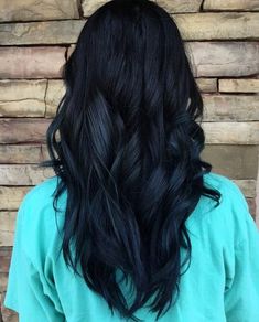 Midnight Blue Hair Color, Midnight Blue Hair Dye, Blue Hair Dye, Blond Rose, Midnight Blue Hair, Blue Black Hair Color, Blue Hair Color, Navy Blue Hair, Dyed Hair Blue