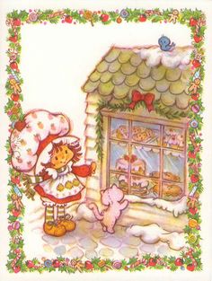 Vintage Strawberry Shortcake Christmas Card Strawberry Shortcake Christmas, Kidcore Nostalgia, Strawberry Shortcake Pictures, Himekaji Outfits, Vintage Strawberry Shortcake Dolls, Strawberry Shortcake Cartoon, Strawberry Shortcake Characters, Strawberry Shortcake Doll, Vintage Strawberry Shortcake