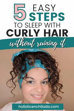 Learn how to sleep with curly hair and keep curls overnight so you don't ruin them while sleeping with these 4 tips. Sleep With Curly Hair, Hair Buff, Pineapple Hairstyle, Curly Hair Up, Wavy Hair Overnight, Curly Hair Overnight, Frizzy Curly Hair, Fine Curly Hair, Dry Curly Hair