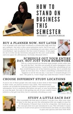 a flyer for a business seminar with images of people working on laptops and papers