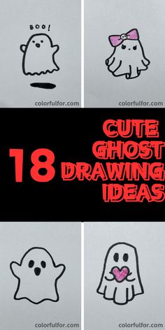 the instructions for how to draw ghost faces