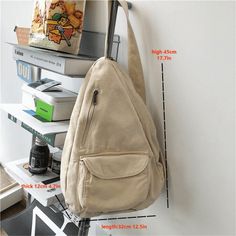 Faster shipping. Better service Canvas Sling Bag, Shoulder Messenger Bag, Men's Backpack, Zipper Bags, Waist Bag, Bags Accessories, Bago