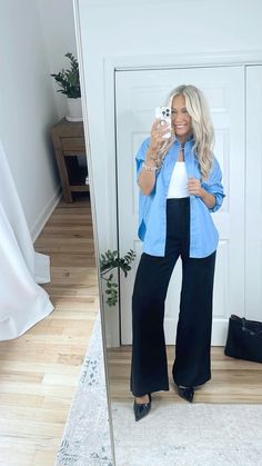 Commissionable link Trendy Date Night Outfit, Date Night Outfit Ideas, Night Outfit Ideas, Portofino Shirt, Poplin Shirt, Business Casual Outfits