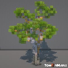 a tree with lots of green leaves in the shape of a person standing next to it