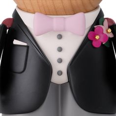 LOUIS VUITTON® - Gaston Bridegroom - Grey Louis Vuitton Vivienne, Louis Vuitton Official, Flower Pins, Top Hat, Bride Groom, Latest Design, Espadrilles, Ankle Boots, Figurines