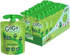 gogo squeezez green apple flavored water