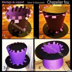 instructions to make a paper hat for mardi gras