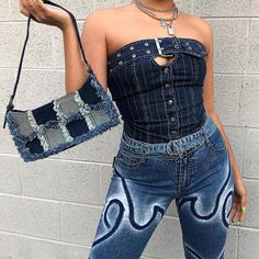 Upcycling Ideas Clothes, Ideas Clothes, Upcycling Ideas, Denim On Denim, Look Cool