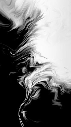 an abstract black and white background with wavy lines