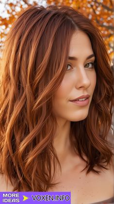 22 Embrace Autumn with Stunning Brown Fall Hair Colors | Top Trends 2024 - Trends Ideas voxen.info Burnt Cinnamon Hair Color, Brown With Orange Undertones Hair, Autumn Fall Hair Colors, Fox Red Hair Color, Plum Copper Hair, Red Hair For Fall 2024, Solid Fall Hair Color, Auburn Color Melt, Autumn Hair Colors 2024