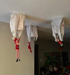 Elf On The Shelf Ideas For When They Come Back, Elves Returning Ideas, Elf On Shelf Messy Ideas, Elf On Shelf Day Two, Elf Is Back With A Friend, Diy Elf House On The Shelf, Elf On The Shelf Ideas Nursery, Elf On The Shelf Debut Ideas, Elf On The Shelf I’m Back Idea