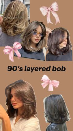 🎀💇🏽‍♀️✨💋 Scrapbook Planning, Soft Gamine, Layered Bob, Short Hair Styles Easy, Hair Tutorial, New Hair, Cortes De Pelo, Short Hair Styles, Hair Cuts