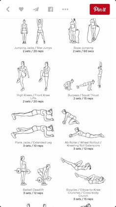 the printable workout poster shows how to do an exercise with your hands and feet