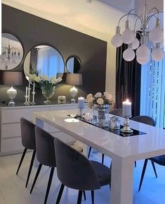 Dining Room Design Luxury, Room Design Luxury, Interior Design Career, New Interior Design, Luxury Dining Room, Luxury Homes Interior, Bedroom Furniture Design, Luxury Dining, House Decorations