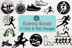 running bundle svt and png designs