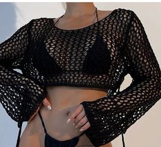 Easy Trendy Outfits, Crop Top Outfits, Crochet Top Pattern, Teenage Fashion Outfits, Knit Outfit, Kpop Outfits