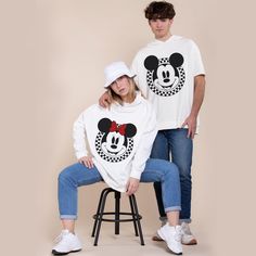 White Miniand Micky Tee Shirts, Mickey Und Minnie, Dtf Print, Mickey And Minnie, Couple Shirts, Phone Cover, Hoodie Jacket, Sweatshirt Hoodie, Png Image