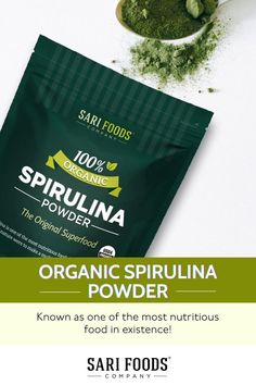 ORGANIC SPIRULINA POWDER,
Known as one of the most nutritious foods in existence! Iron Vitamin, Product Branding, Nutritious Foods, Most Nutritious Foods, Beta Carotene, Essential Nutrients